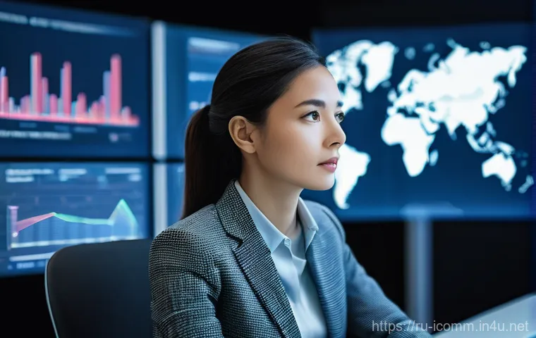 국제커뮤니케이션 전문가로서의 가치 - **Prompt:** A diverse group of international business professionals, consisting of men and women of ...